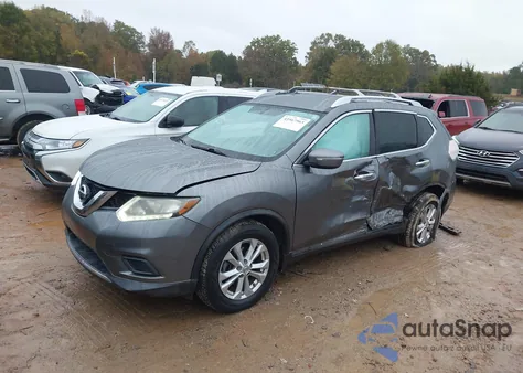 2015 Nissan Rogue Sv z USA, uszkodzony, nr VIN KNMAT2MV6FP502461